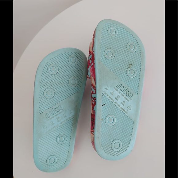 Mini Melissa Mel Beach Slide Flamingo Sandals Kids - Picture 4 of 4
